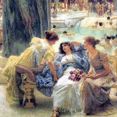 reproductie The baths of Caracalla van Alma-Tadema